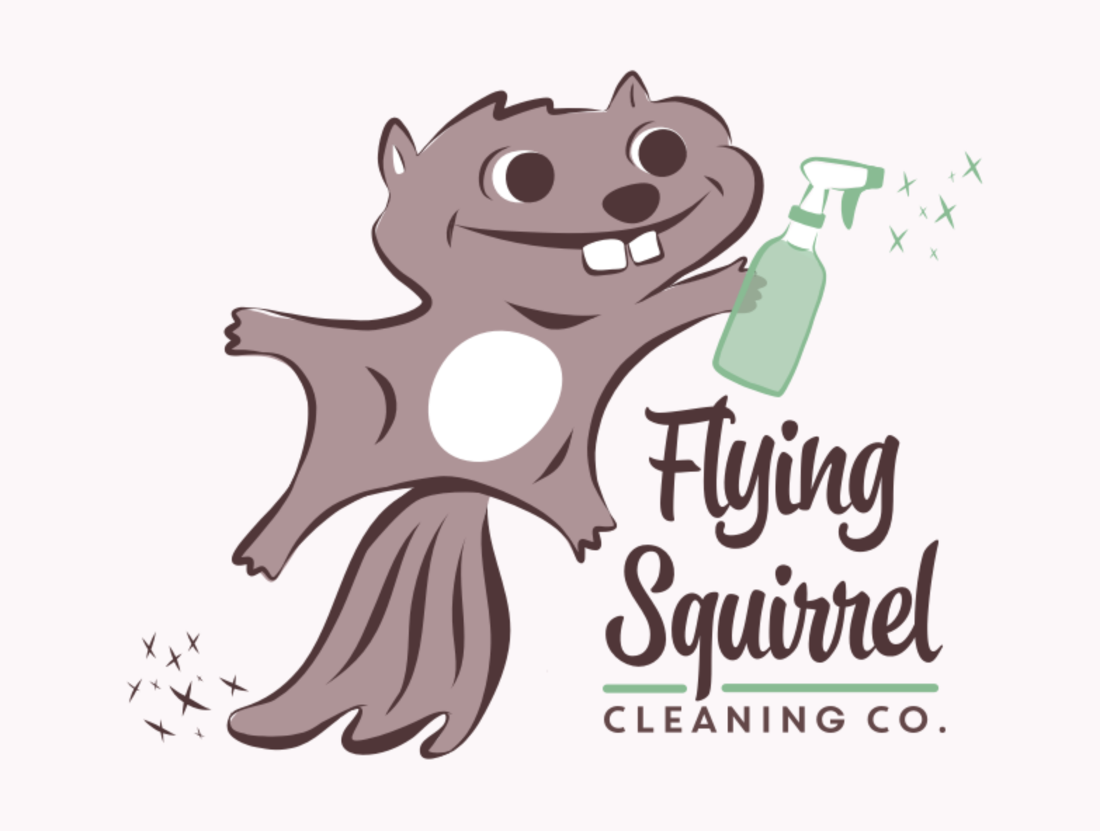 Flying Squirrel Cleaning Co. logo