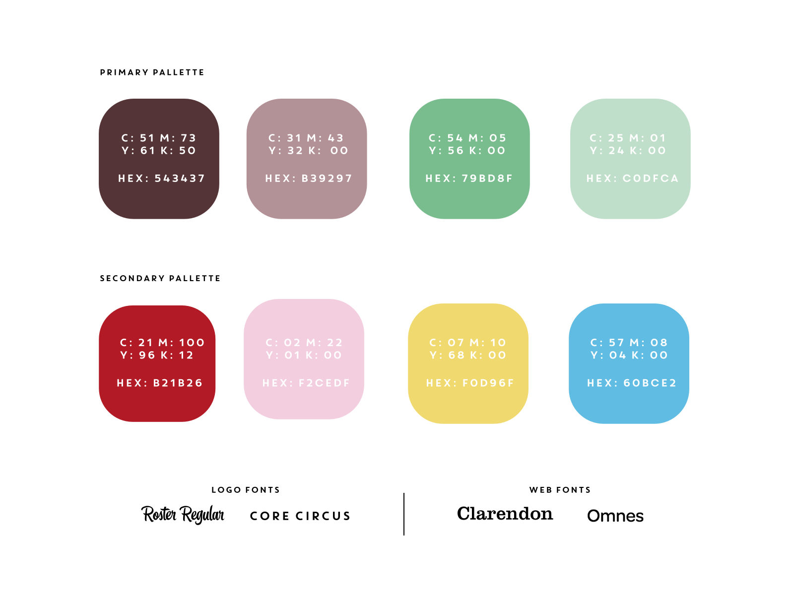 Flying Squirrel brand color palette and typography guide