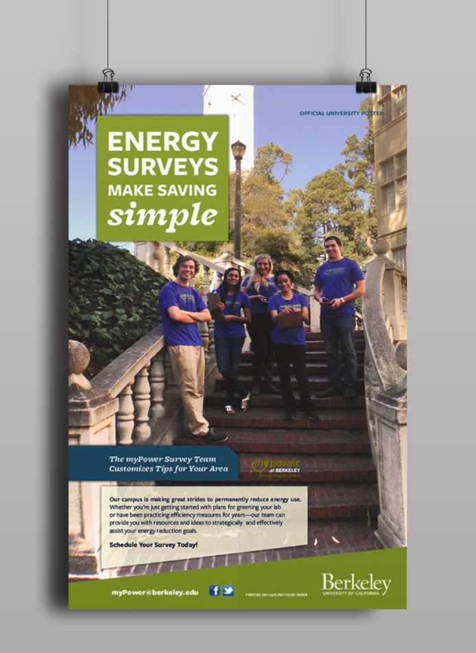Energy Surveys Make Saving Simple official university poster
